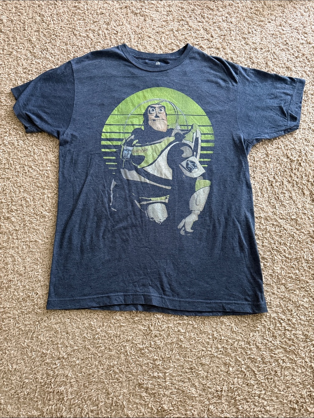 Buzz Lightyear Graphic Tee in Navy and Lime